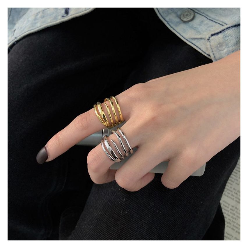 ESSENTIAL Rhodium Plating 925 Silver Smooth Rings