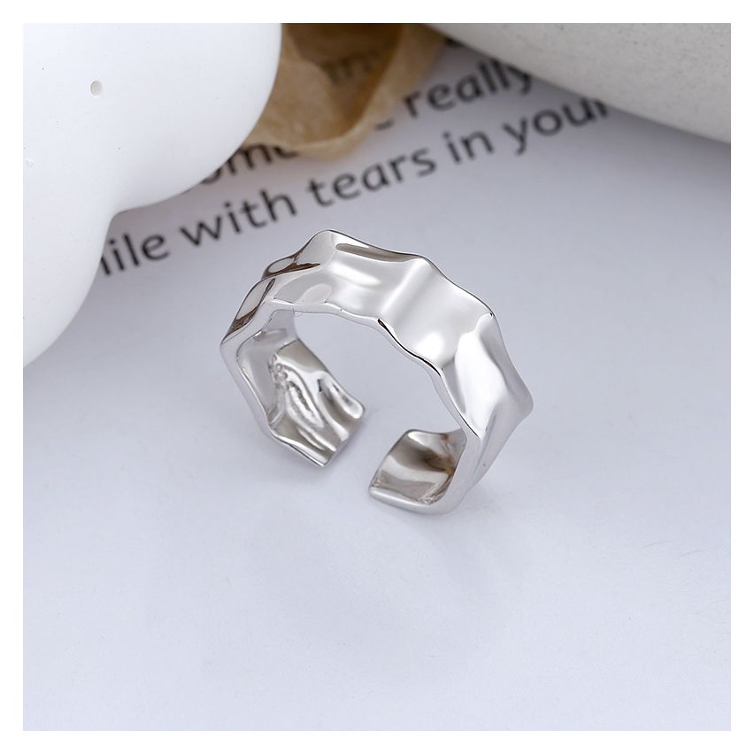 ESSENTIAL Rhodium Plating 925 Silver Smooth Rings