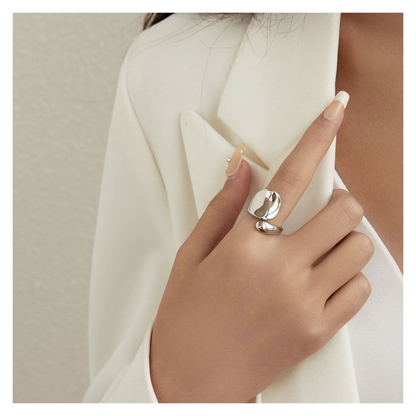 ESSENTIAL Rhodium Plating 925 Silver Smooth Rings