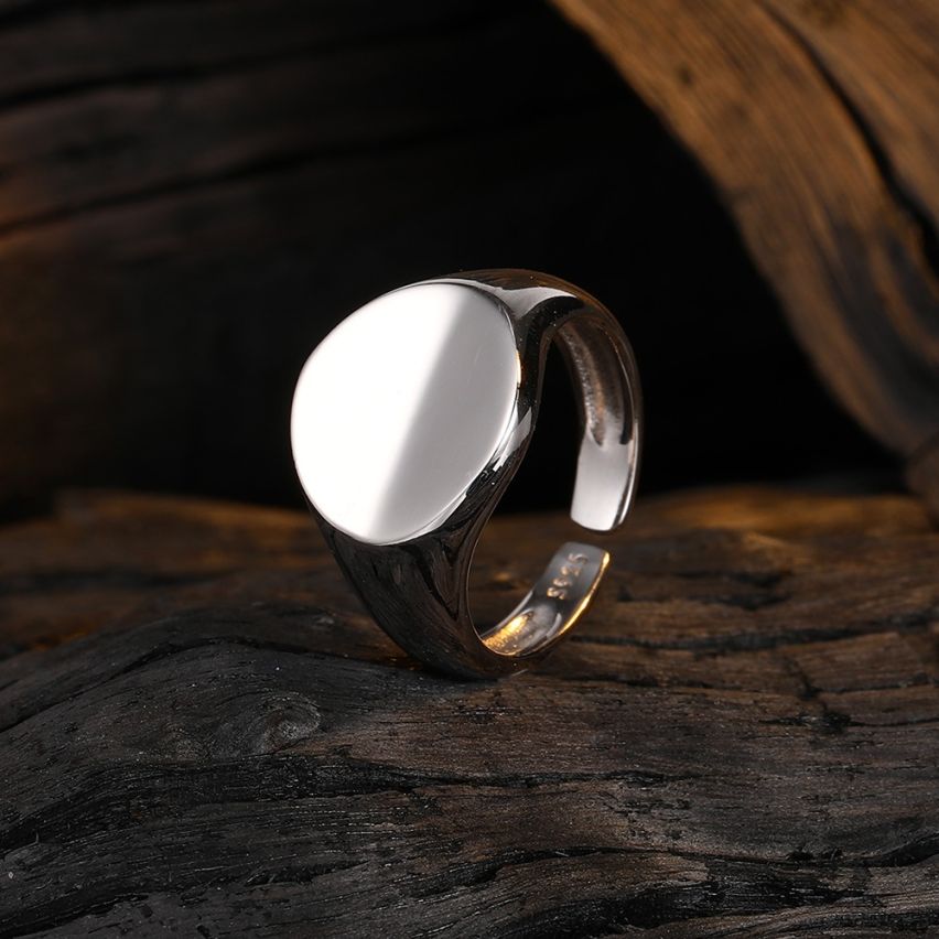 ESSENTIAL Rhodium Plating 925 Silver Smooth Rings