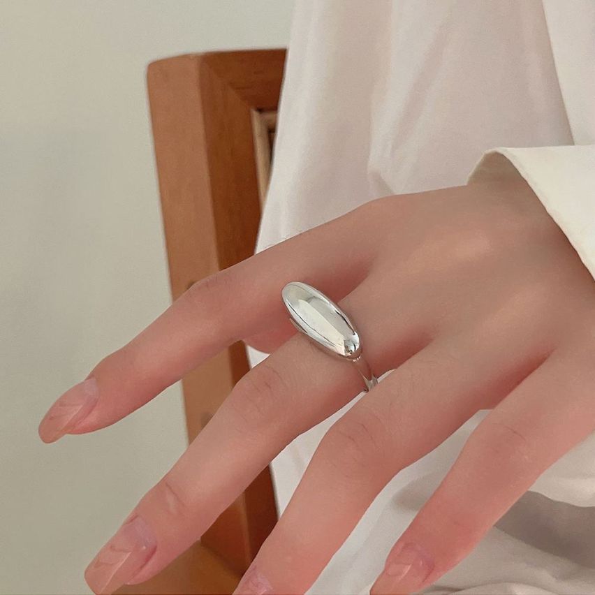 ESSENTIAL Rhodium Plating 925 Silver Smooth Rings