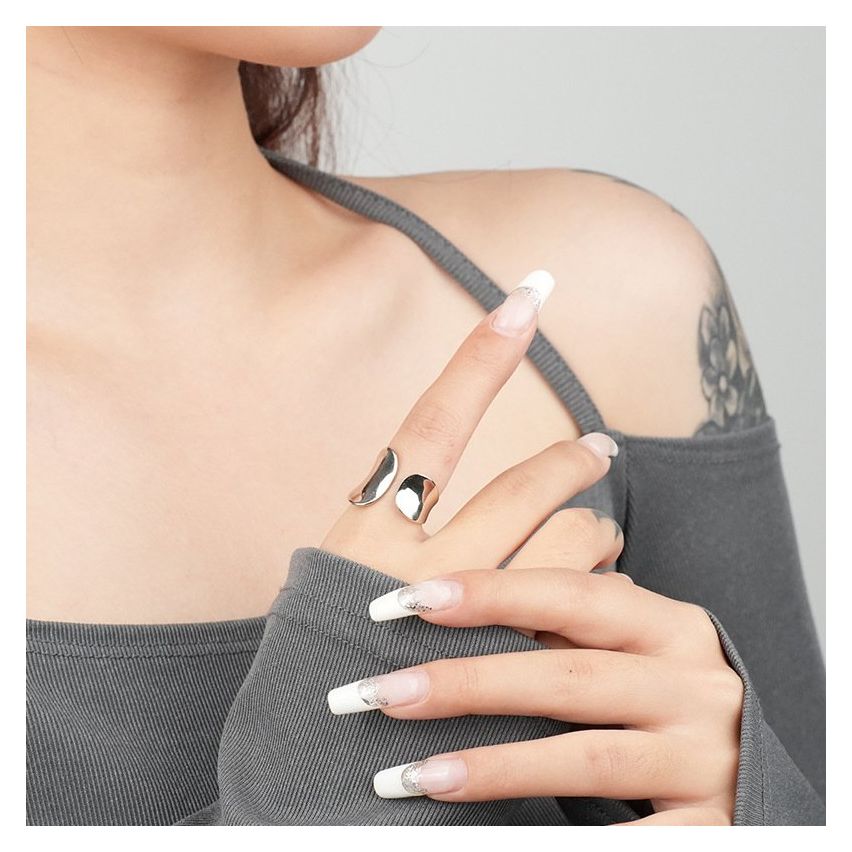 ESSENTIAL Rhodium Plating 925 Silver Smooth Rings