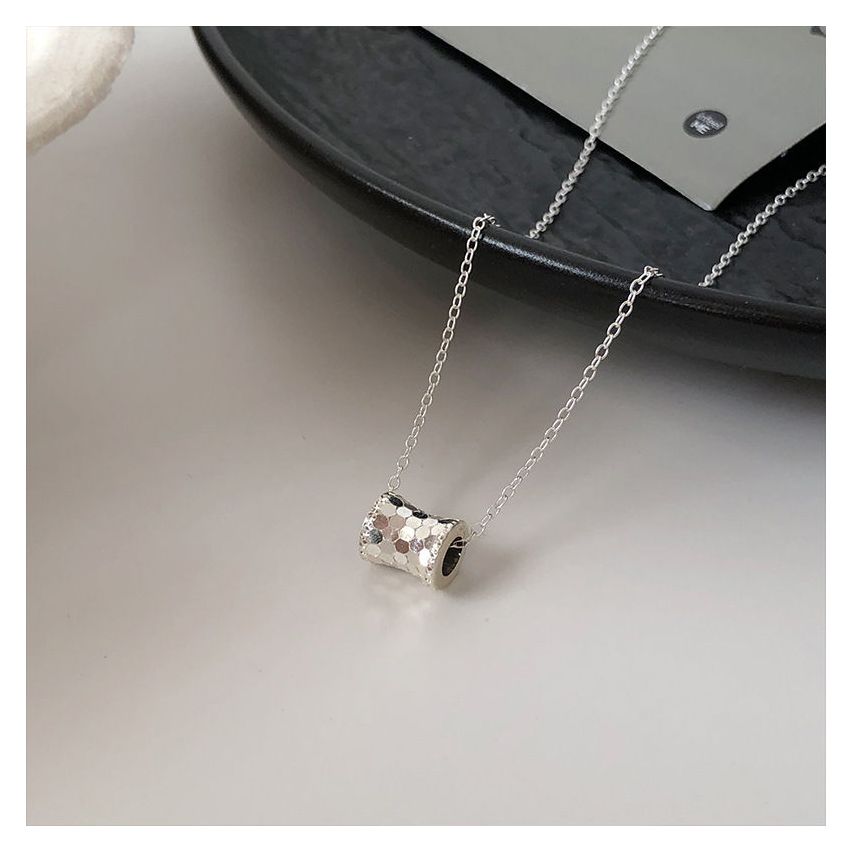 BOHEMIAN Rhodium Plating 925 Silver Texture Pendants