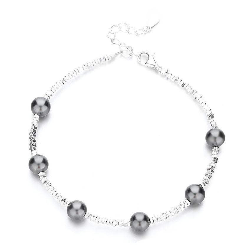 Rhodium Plating Pearls Bracelets 