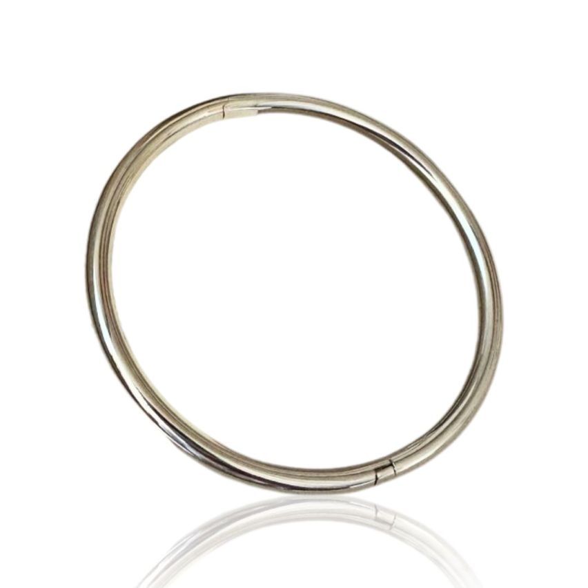 925 Silver Rhodium Plating Smooth Bangles