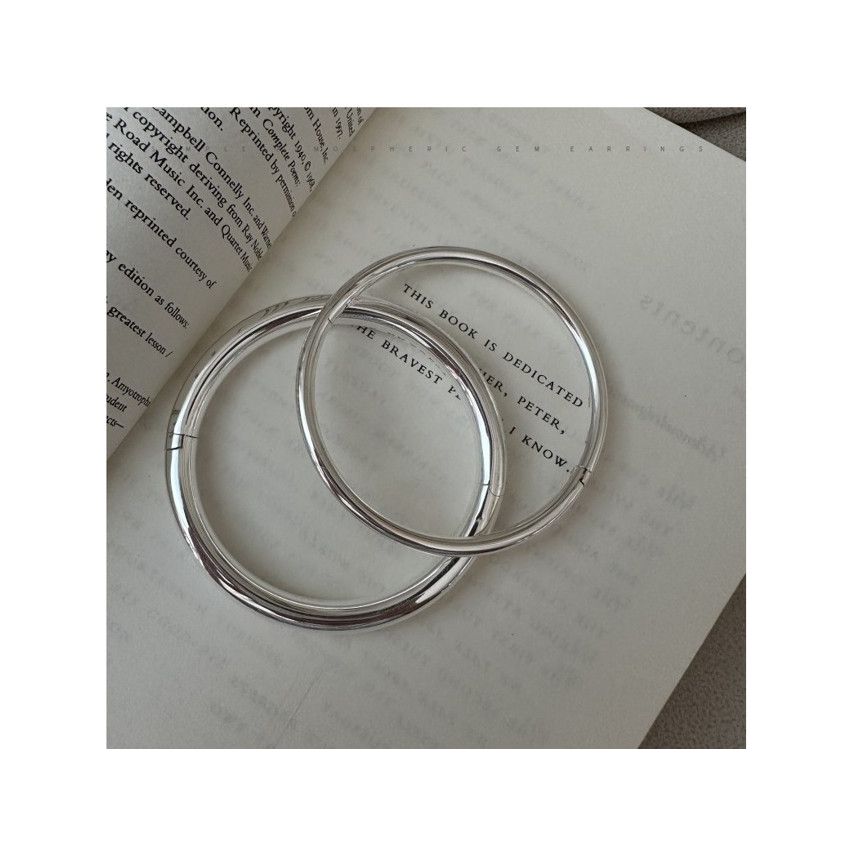 Rhodium Plating Smooth Bangles 