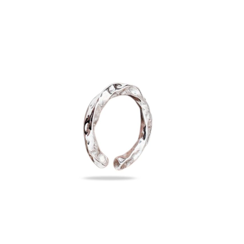 BOHEMIAN Rhodium Plating 925 Silver Smooth Rings 4g EU54 - ES14 - US7 