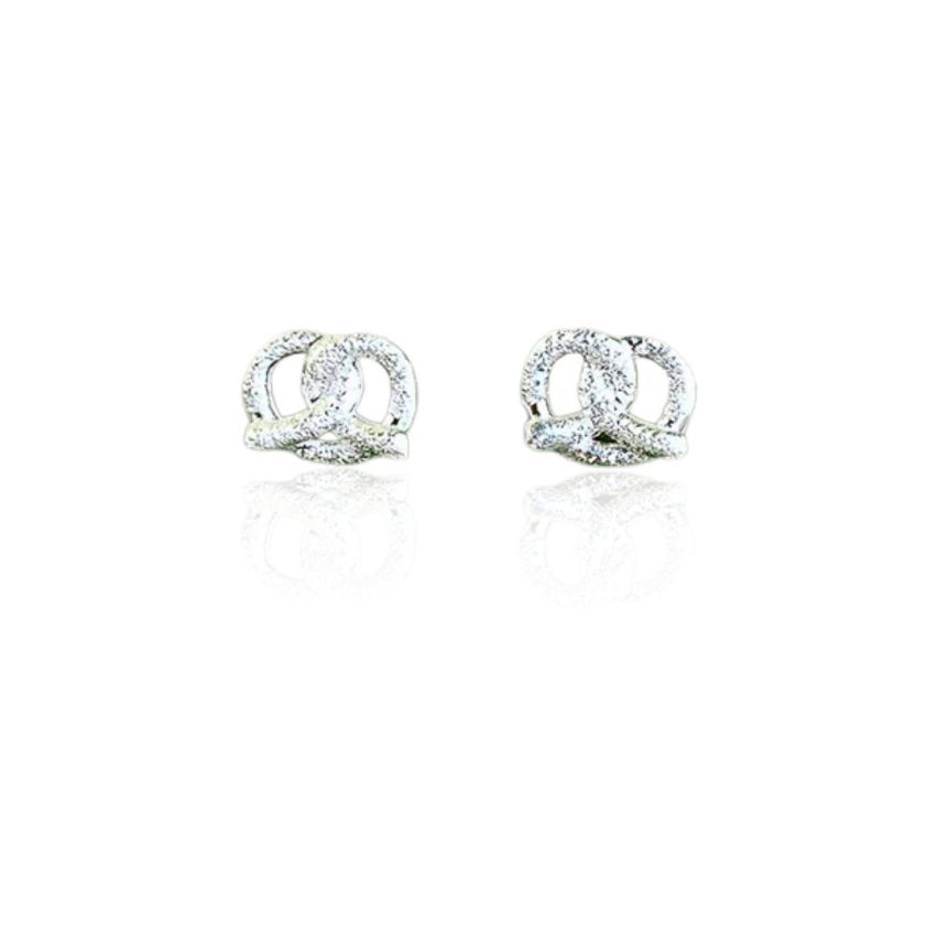 999 Silver Rhodium Plating Stud Earrings