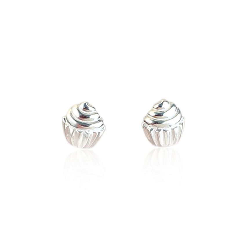 999 Silver Rhodium Plating Stud Earrings