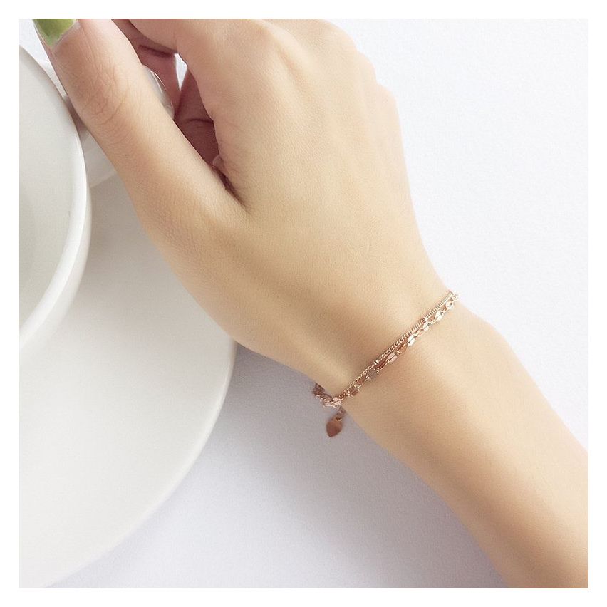 925 Silver Rose gold Plating Minimalist Bracelets