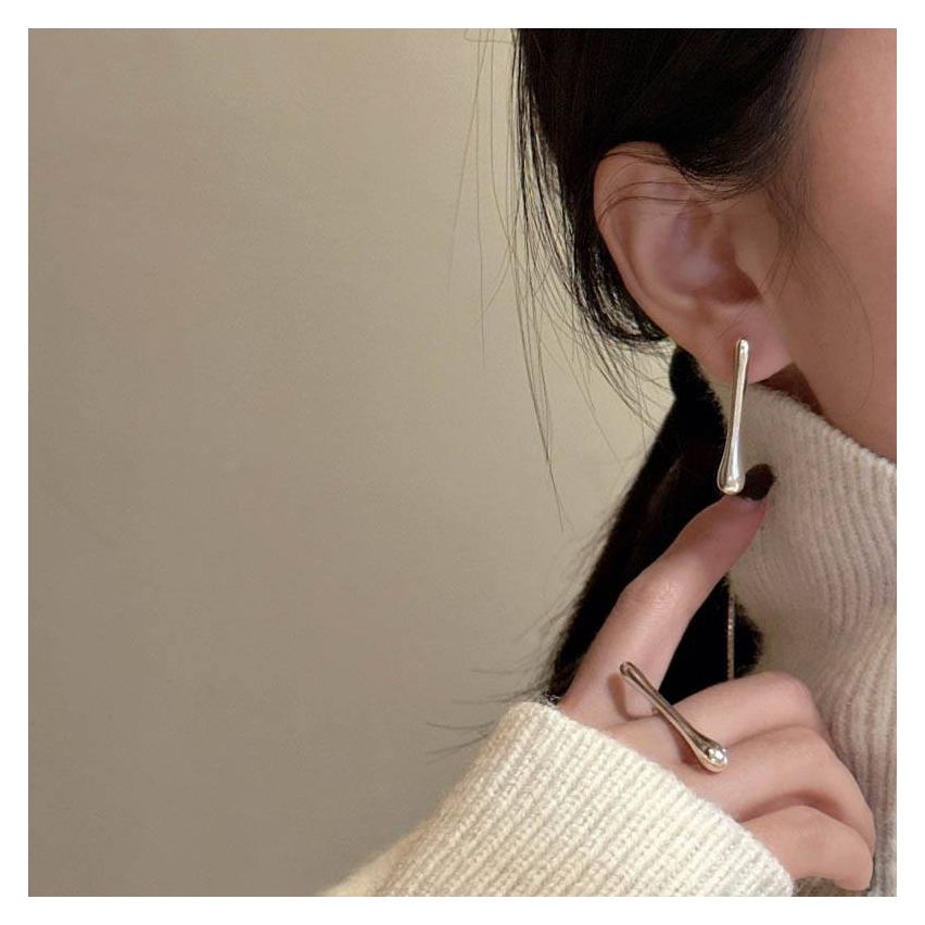 925 Silver Silver Long Earrings