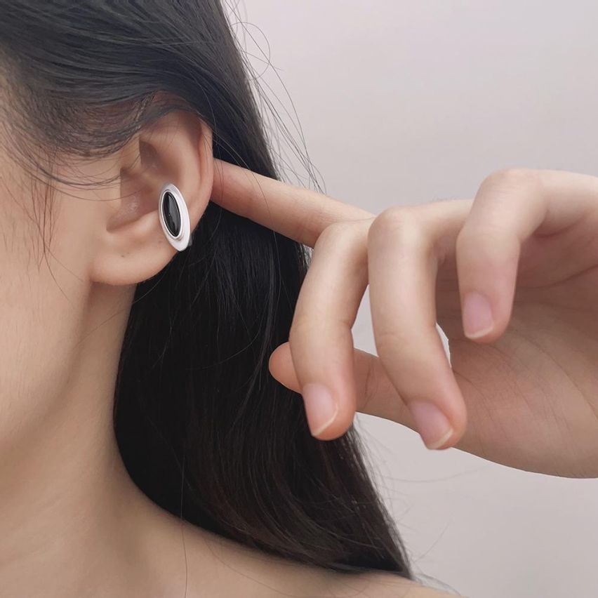 BOHEMIAN Silver Plate 925 Silver Agate Urban street Earrings