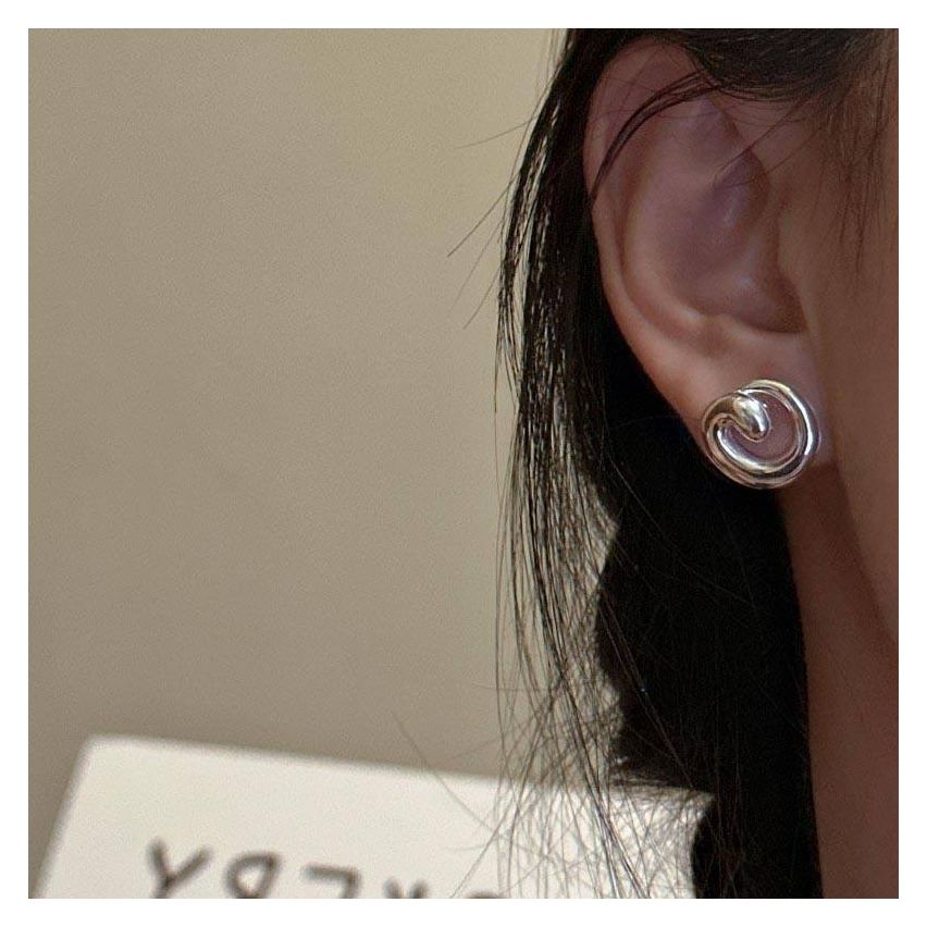 925 Silver Silver Plate Geometric Earrings