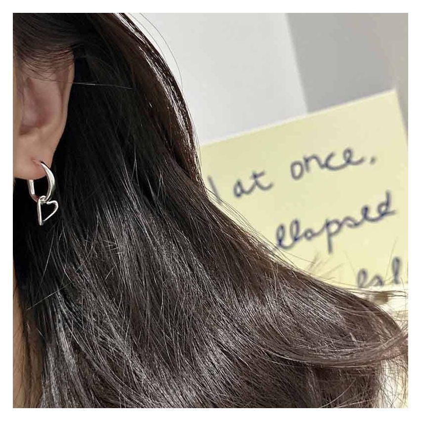 925 Silver Silver Plate Long Earrings