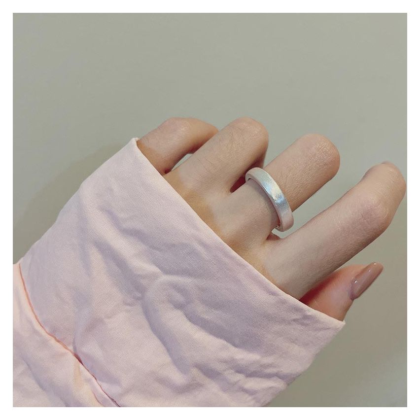 ESSENTIAL Silver Plate 925 Silver Smooth Rings