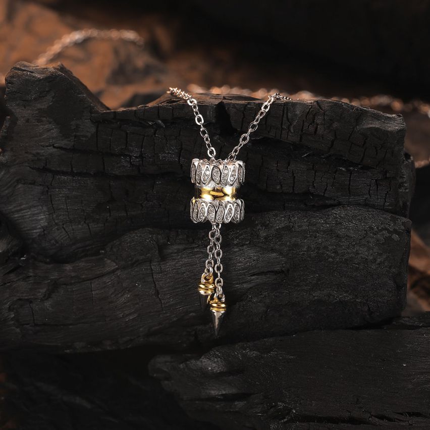 BOHEMIAN Two plating colors 925 Silver Zircon Urban street Pendants