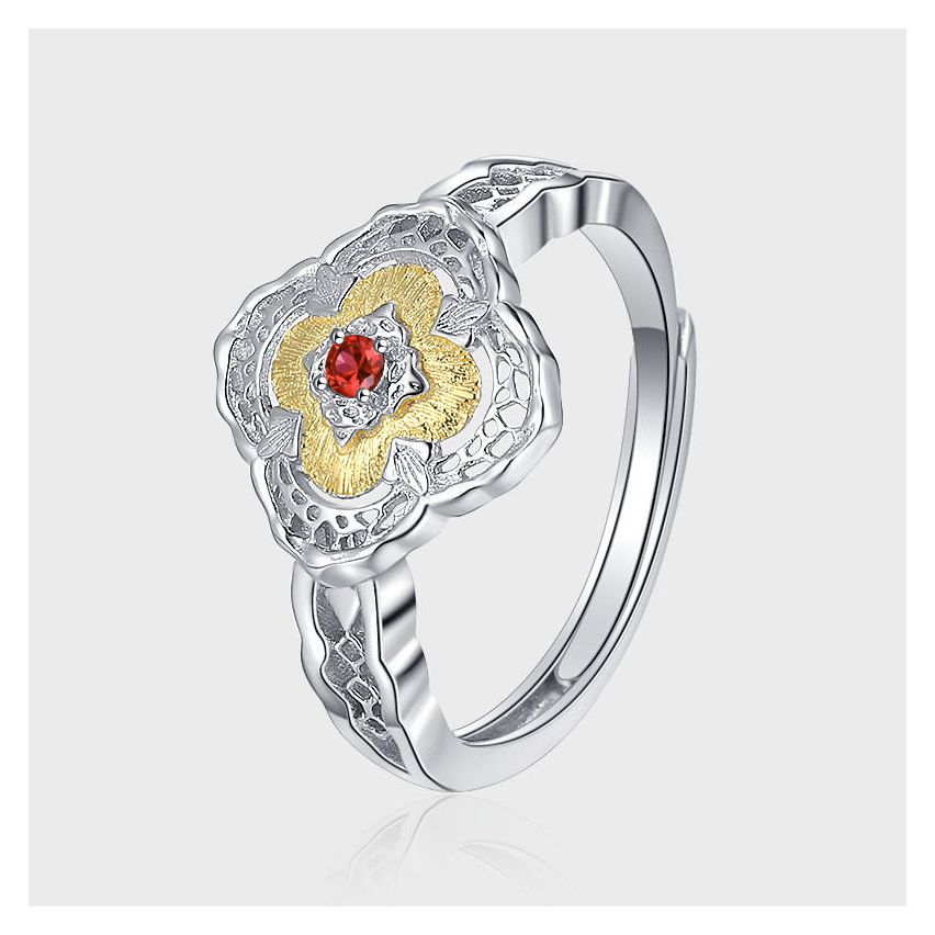 BOHEMIAN Two plating colors 925 Silver Zircon Urban street Rings