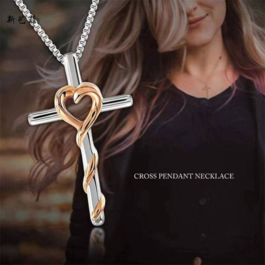 CLASSIC Two plating colors 925 Silver Cross Pendants