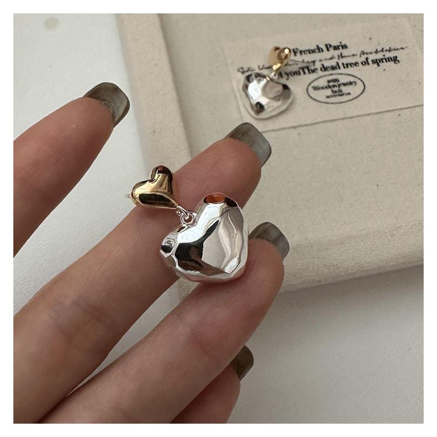 925 Silver Two plating colors Geometric Earrings