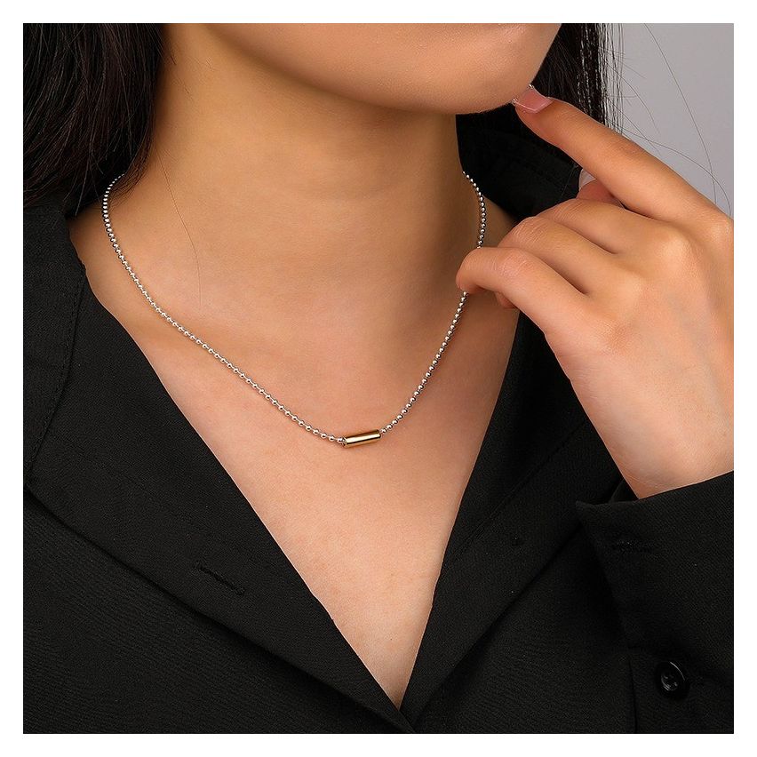 ESSENTIAL Two plating colors 925 Silver Smooth Pendants