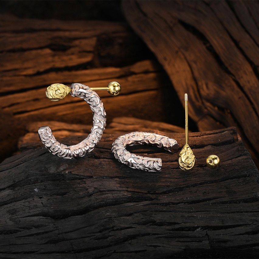 BOHEMIAN Two plating colors 925 Silver Urban street Earrings