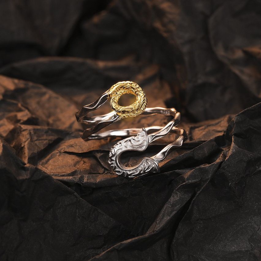 BOHEMIAN Two plating colors 925 Silver Urban street Rings